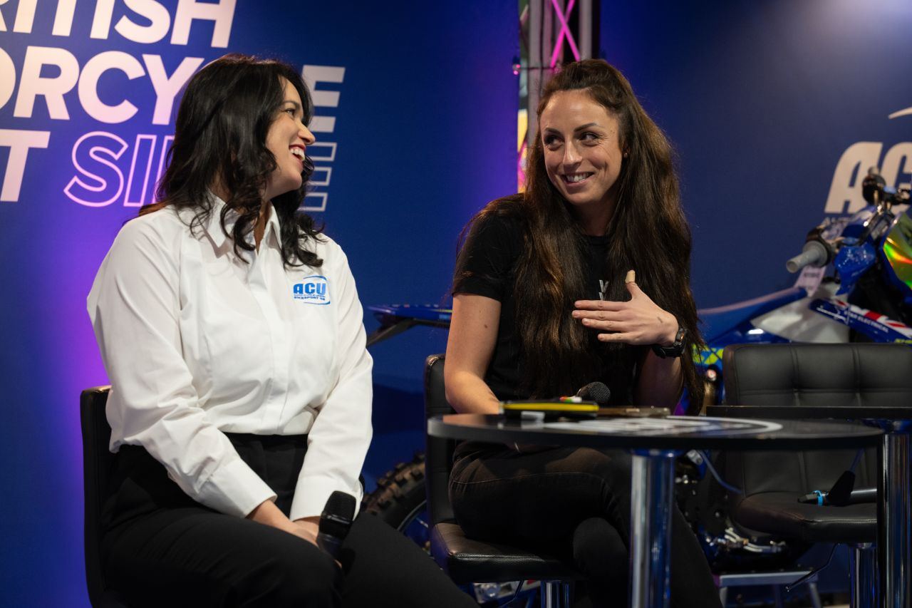 Hayley Bell speaking on a panel